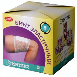 Бинт эластичный трубчатый сетчатый Интекс р. 5 20 шт.