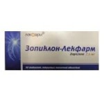 Зопиклон-Лекфарм, таблетки покрытые оболочкой пленочной 7.5 мг 10 шт