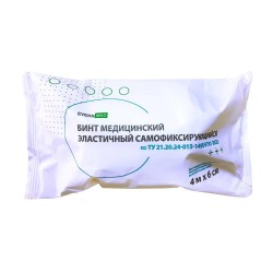 Бинт медицинский эластичный самофиксирующийся Evers Med на вискозной основе р. 4мх6см 1 шт.