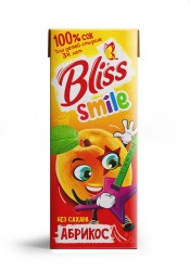 Сок Bliss Smile абрикос без сахара для детей старше 3 лет 200 мл тетрапак