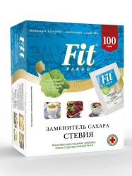 Заменитель сахара, Fit Parad (Фит Парад) 0.5 г №100 смесь подсластителей №14 саше в коробке