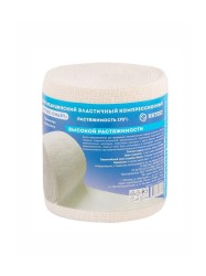 Бинт эластичный компрессионный Интекс-Смарт высокой растяжимости (без индикатора давления) с 2 фиксаторами р. 1.5мх8см