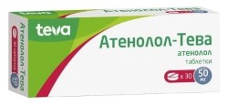Атенолол-Тева табл. 50 мг 30 шт.