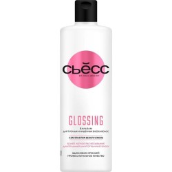 Бальзам Syoss Глоссинг эффект ламинирования для тусклых и лишенных блеска волос с экстрактом белого пиона 450 мл