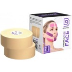 Бинт, р. 5мх2.5см 2 шт Кинезио тейп БиБи Фейс Пак Тейп в рулонах бежевый