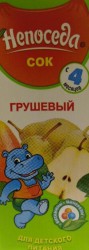 Сок Непоседа груша восстановленный с 4 мес 200 г
