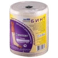 Бинт эластичный компрессионный Интекс средней растяжимости с застежкой р. 4.5мх12см