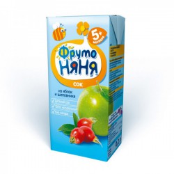 Сок Фрутоняня яблоко шиповник 200 мл