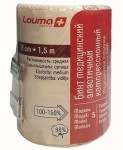 Бинт медицинский эластичный компрессионный, Lauma (Лаума) р. 8смх1.5м модель 5 средней растяжимости