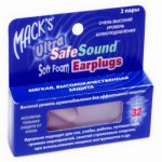 Беруши, Mack's (Макс) 2 шт Ультра СэйфСаунд из вспененного пенопропилена