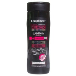 Шампунь для волос Compliment Блэк Профешнл Активный уголь и Ко-энзим Q10 Детокс и роскошное преображение 250 мл