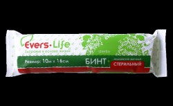 Бинт стерильный Эверс Лайф р. 10мх16см 32 г/м кв.