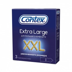 Презервативы Contex Экстра лардж увеличенного размера р. XXL 3 шт.